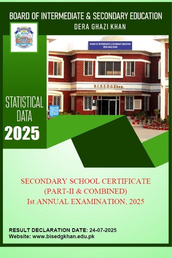 BISE DG Khan Result, 1st Annual Examination 2025